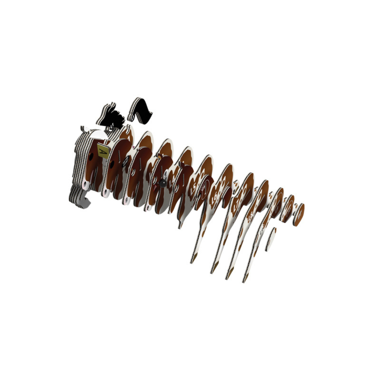 EUGY Horse 3D Card Model Kit