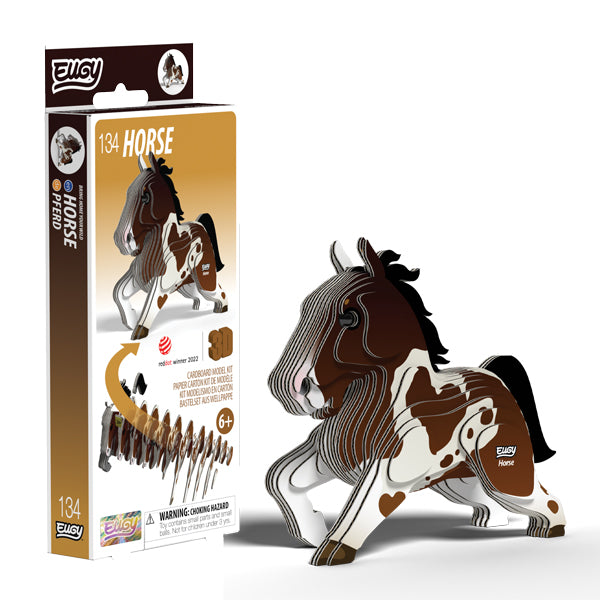 EUGY Horse 3D Card Model Kit