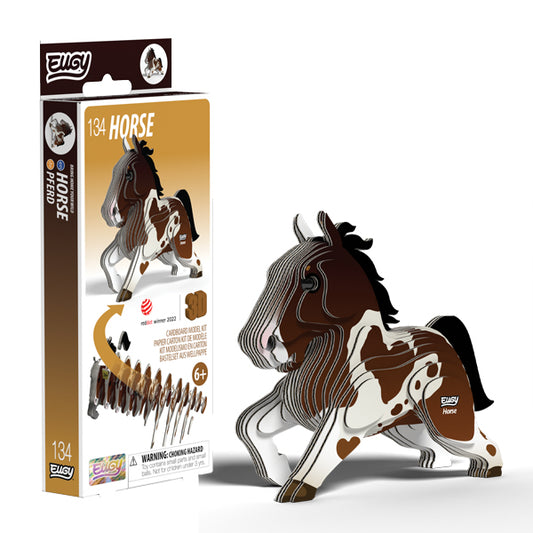 EUGY Horse 3D Card Model Kit