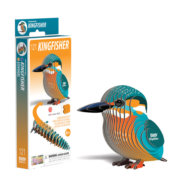 EUGY Kingfisher 3D Card Model Kit