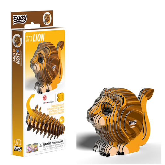 EUGY Lion 3D Card Model Kit