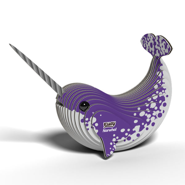 EUGY Narwhal 3D Card Model Kit