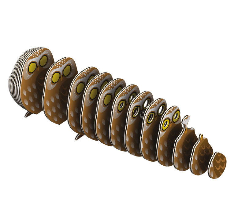 EUGY Owl 3D Card Model Kit