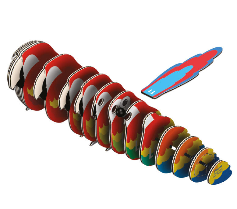 EUGY Parrot 3D Card Model Kit