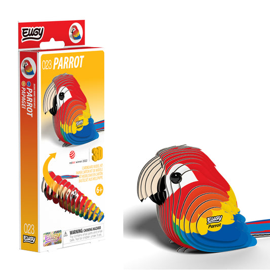 EUGY Parrot 3D Card Model Kit