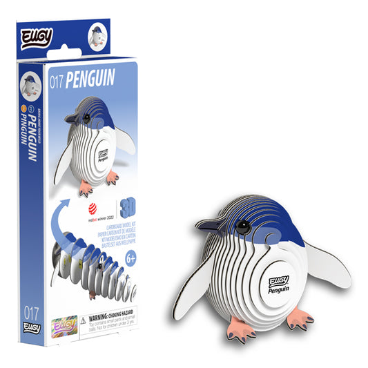 EUGY Penguin 3D Card Model Kit