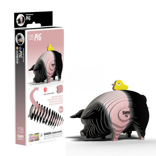EUGY Pig 3D Card Model Kit