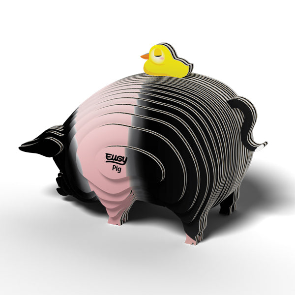 EUGY Pig 3D Card Model Kit