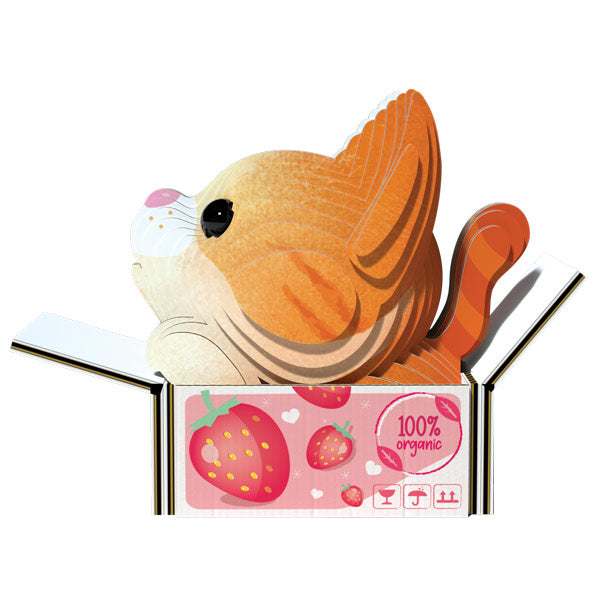 EUGY Pumpkin Cat 3D Card Model Kit