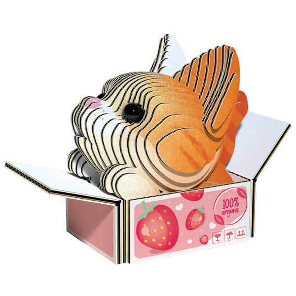 EUGY Pumpkin Cat 3D Card Model Kit