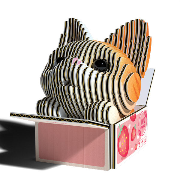 EUGY Pumpkin Cat 3D Card Model Kit