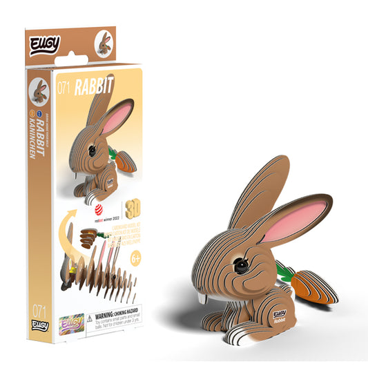 EUGY Rabbit 3D Card Model Kit