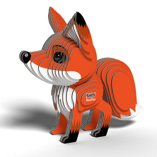 EUGY Red Fox 3D Card Model Kit