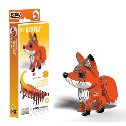 EUGY Red Fox 3D Card Model Kit