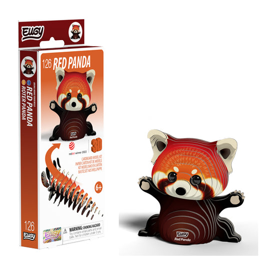 EUGY Red Panda 3D Card Model Kit