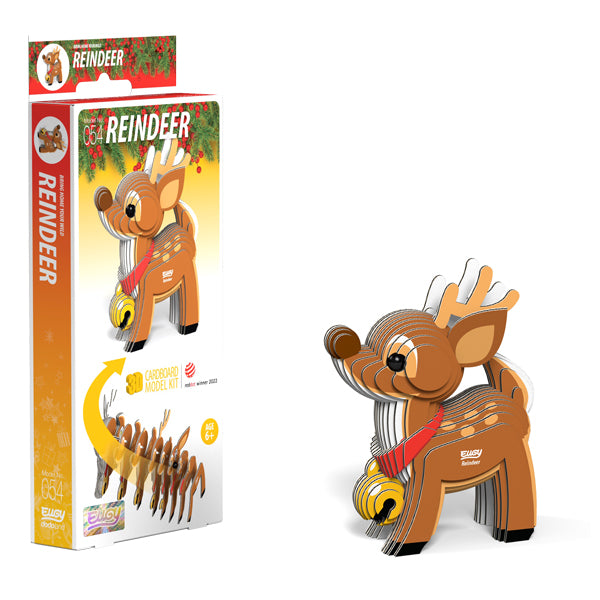 EUGY Reindeer 3D Card Model Kit