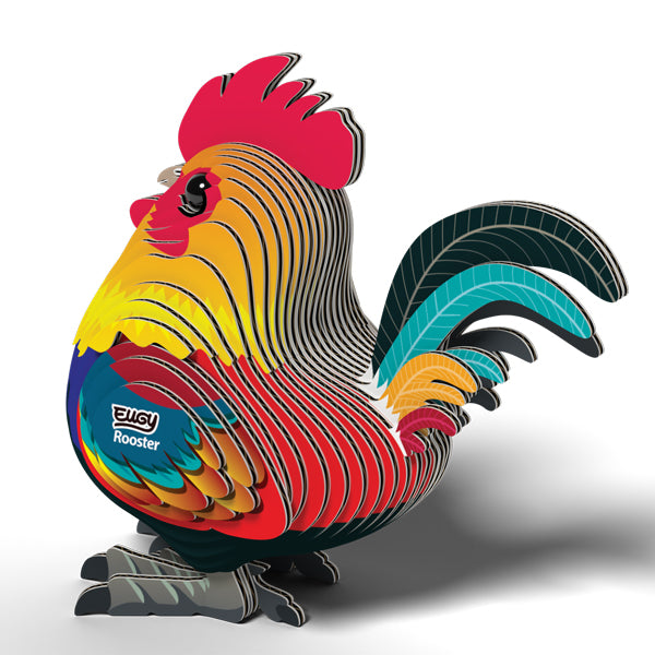 EUGY Rooster 3D Card Model Kit