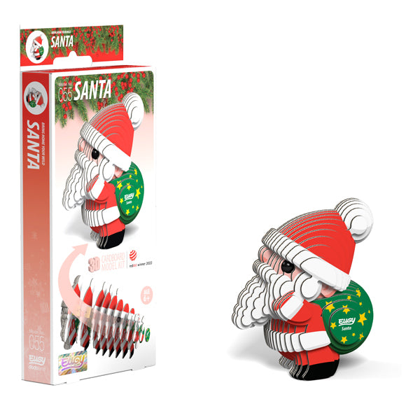 EUGY Santa 3D Card Model Kit