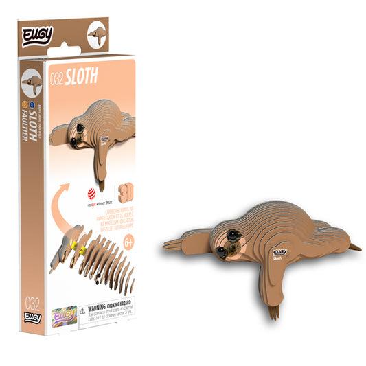 EUGY Sloth 3D Card Model Kit