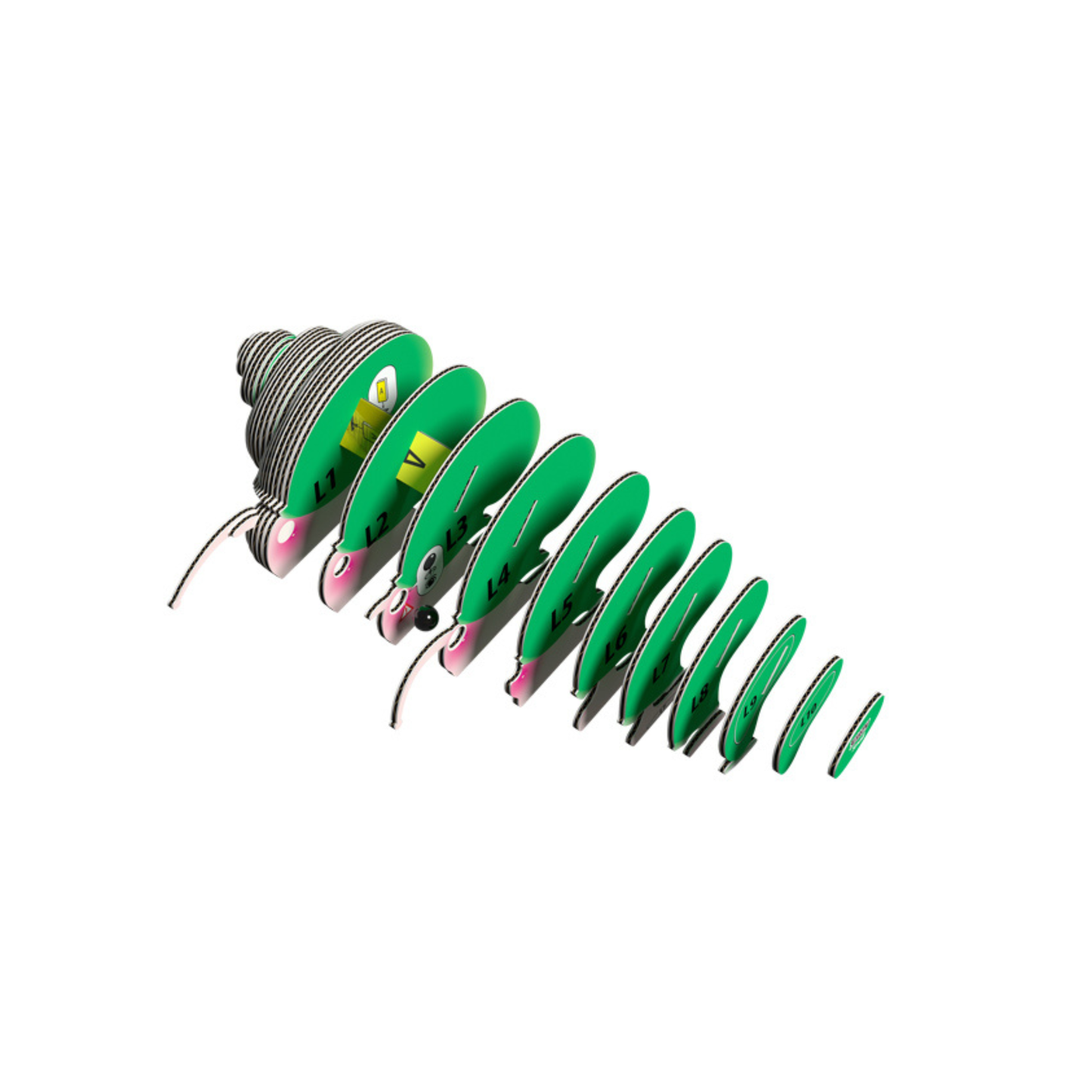EUGY Snail 3D Card Model Kit