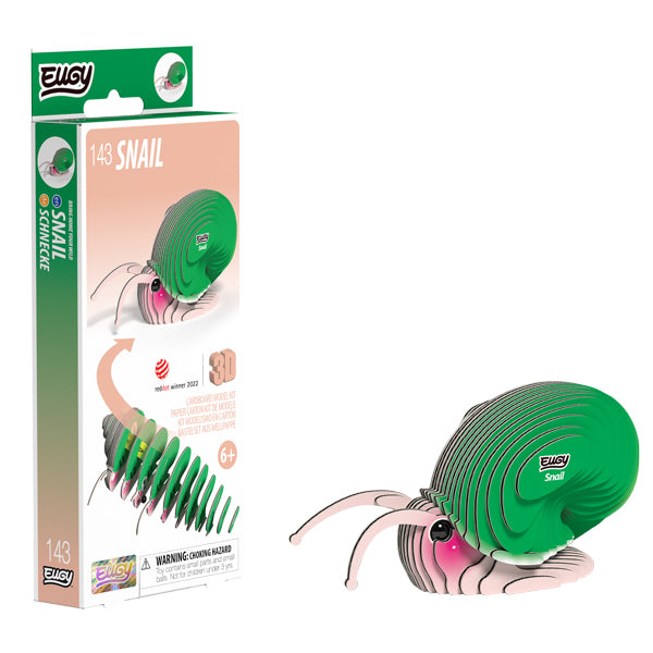EUGY Snail 3D Card Model Kit