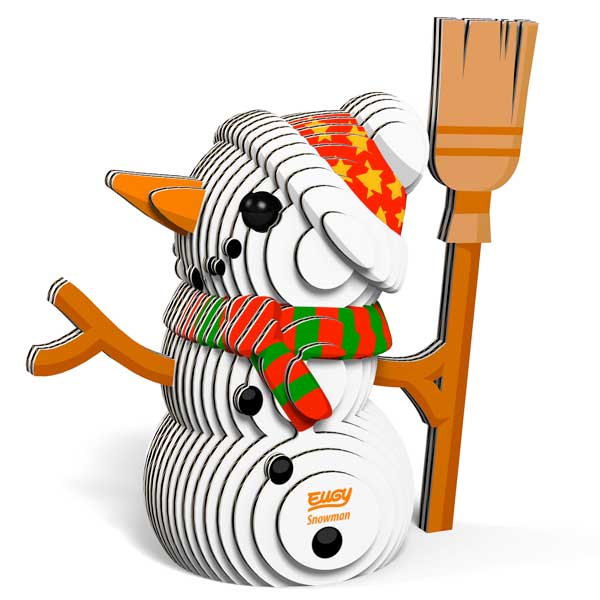 EUGY Snowman 3D Card Model Kit
