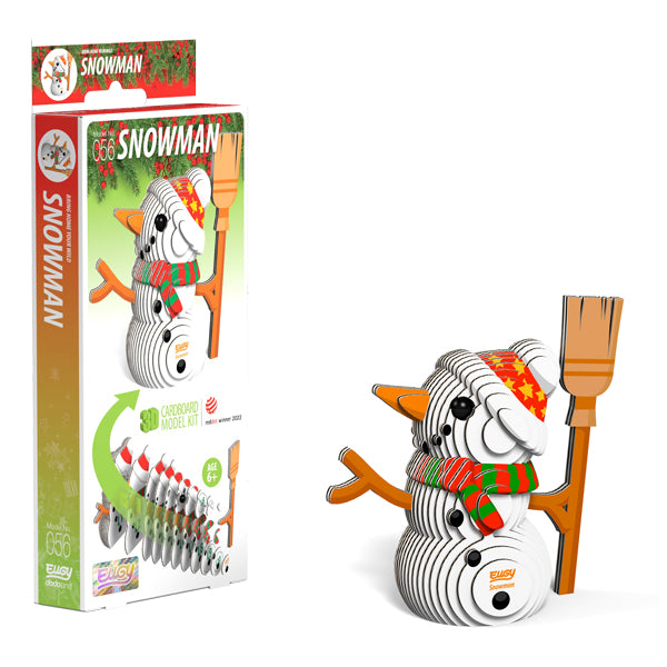 EUGY Snowman 3D Card Model Kit