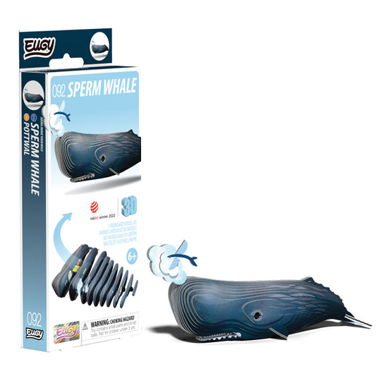 EUGY Sperm Whale 3D Card Model Kit
