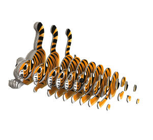 EUGY Tiger 3D Card Model Kit
