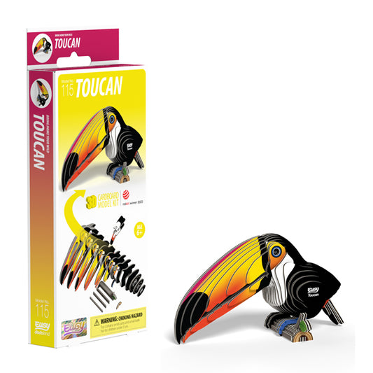 EUGY Toucan 3D Card Model Kit