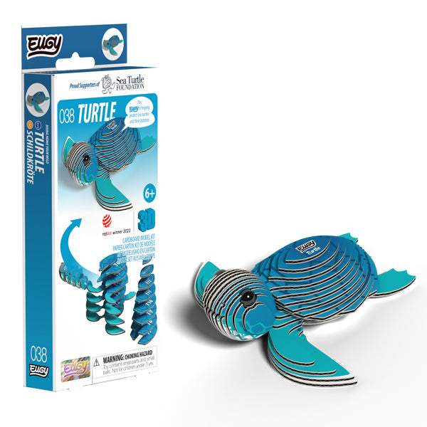 EUGY Turtle 3D Card Model Kit