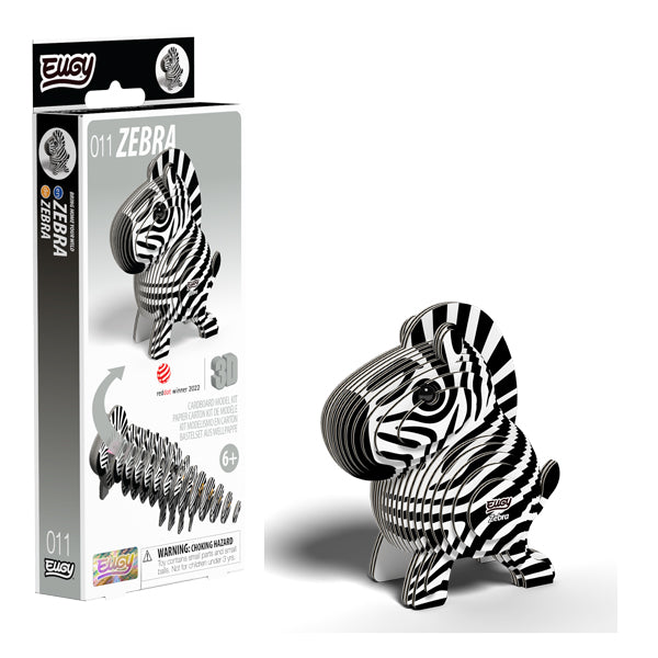 EUGY Zebra 3D Card Model Kit
