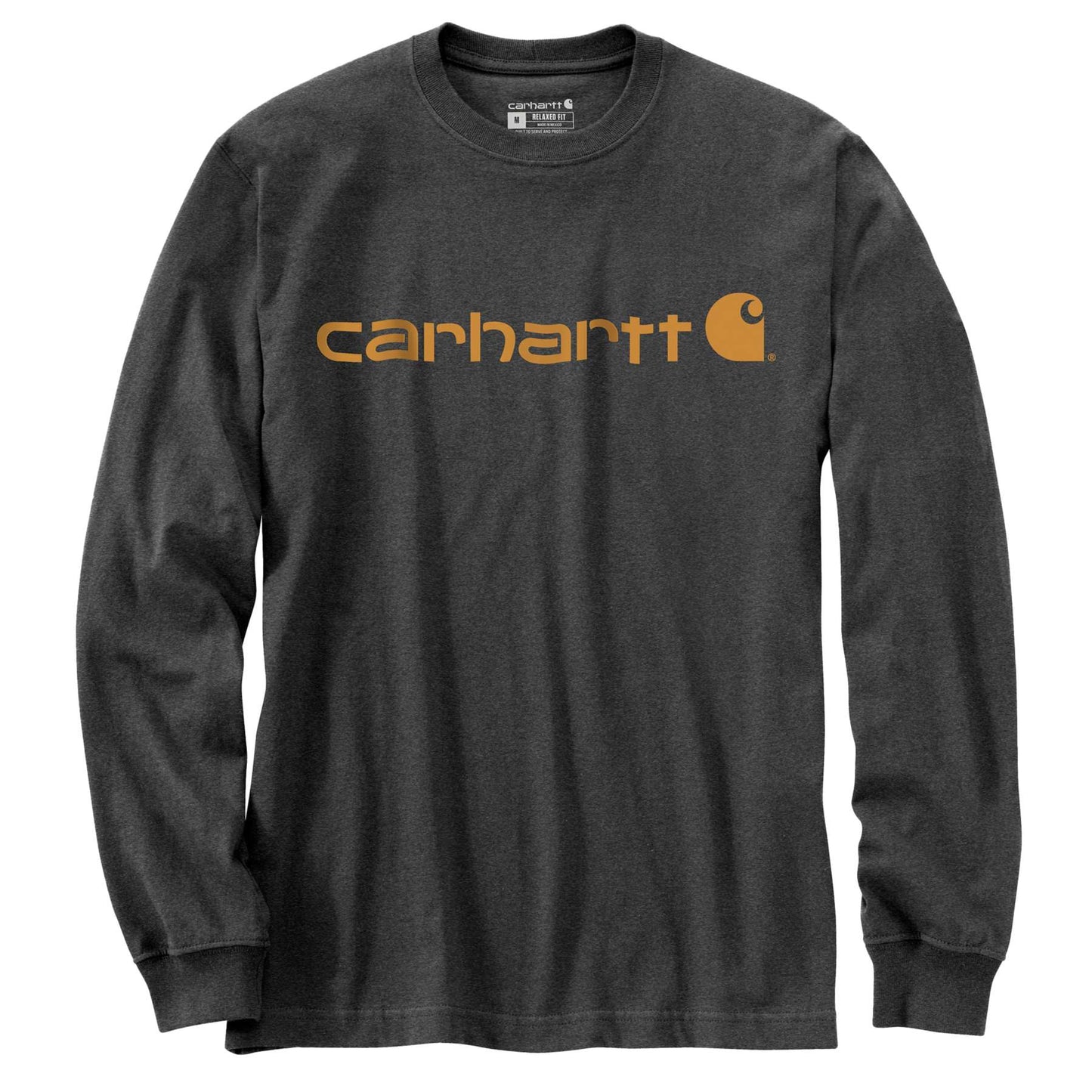 Carhartt Relaxed Fit Heavyweight Long-Sleeve Logo Graphic T-Shirt