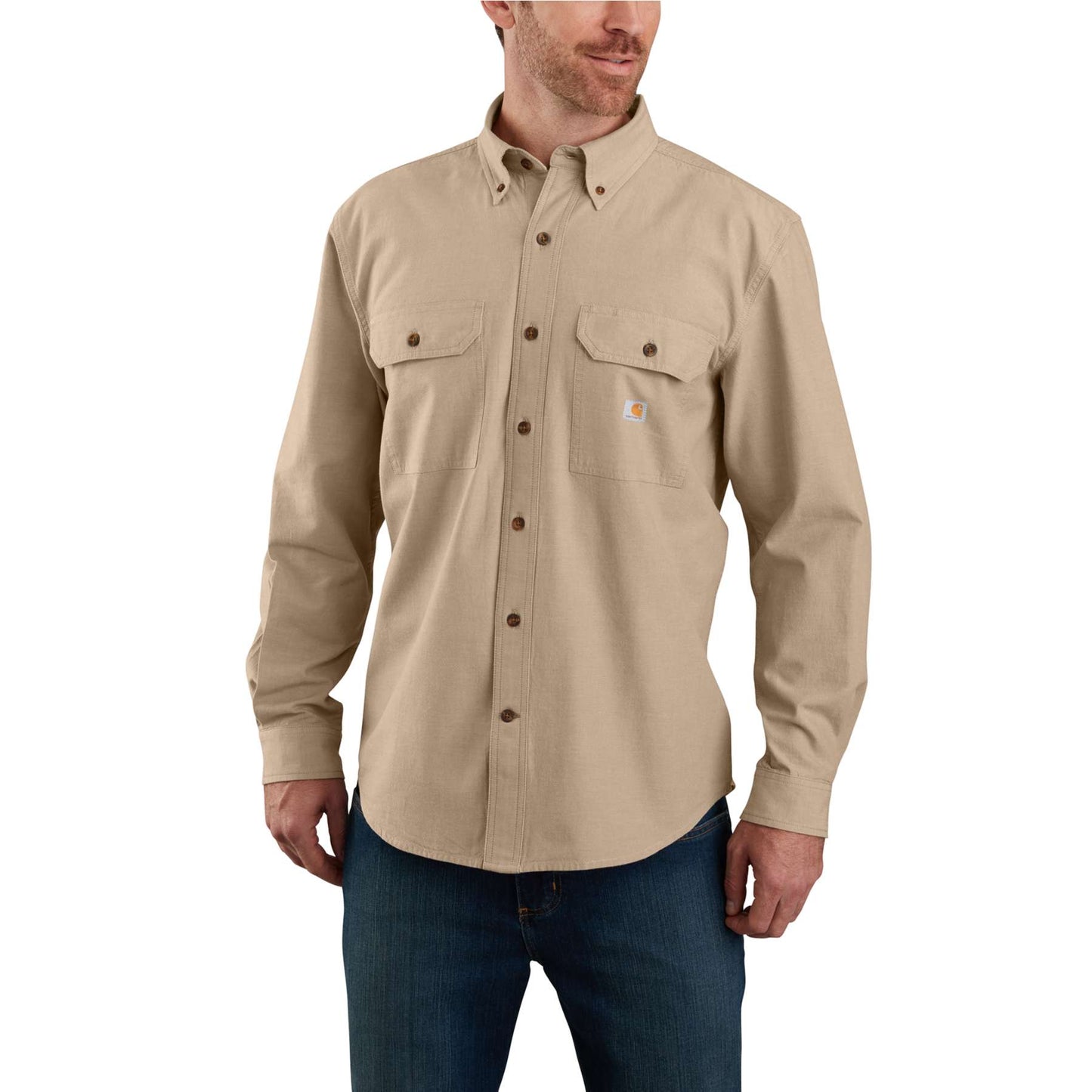 Carhartt Loose Fit Midweight Chambray Long-Sleeve Shirt