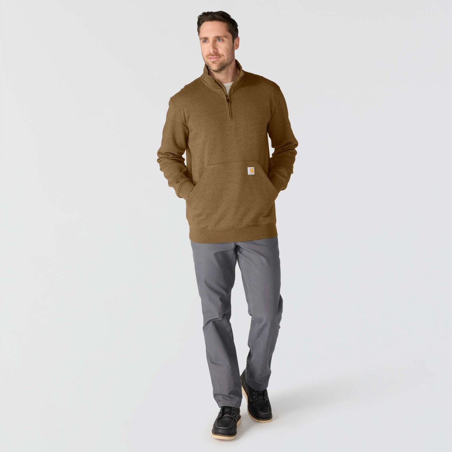 Carhartt Marquette Quarter Zip Mock Neck Sweatshirt