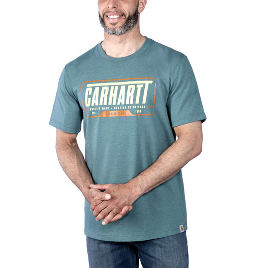 Carhartt Heavyweight Graphic T-Shirt - Sea Pine Heather