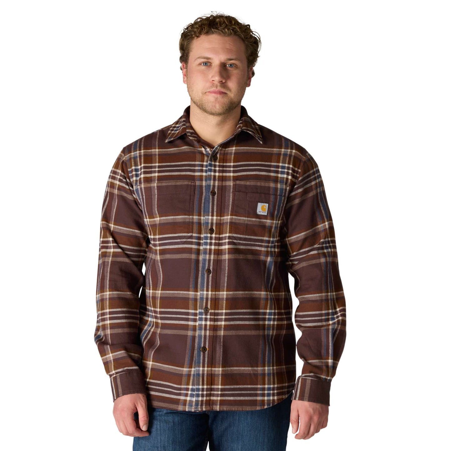 Carhartt Rugged Flex Midweight Flannel Long-Sleeve Plaid Shirt