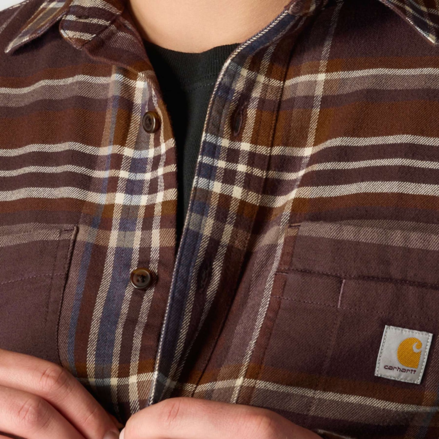 Carhartt Rugged Flex Midweight Flannel Long-Sleeve Plaid Shirt