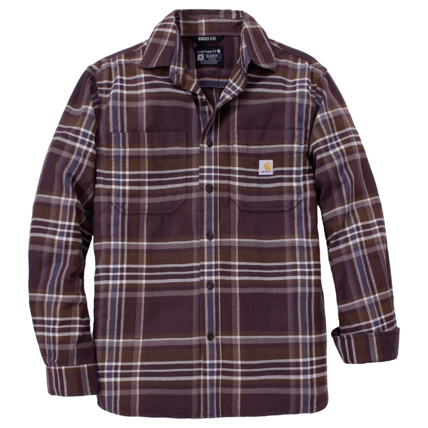 Carhartt Rugged Flex Midweight Flannel Long-Sleeve Plaid Shirt