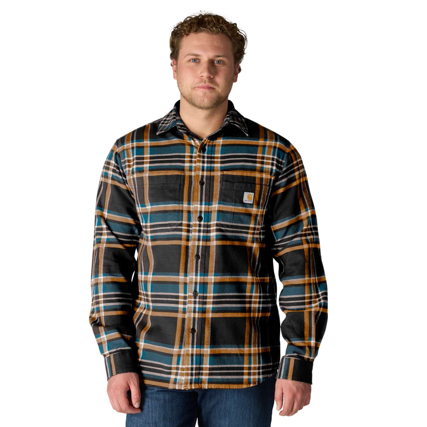 Carhartt Rugged Flex Midweight Flannel Long-Sleeve Plaid Shirt