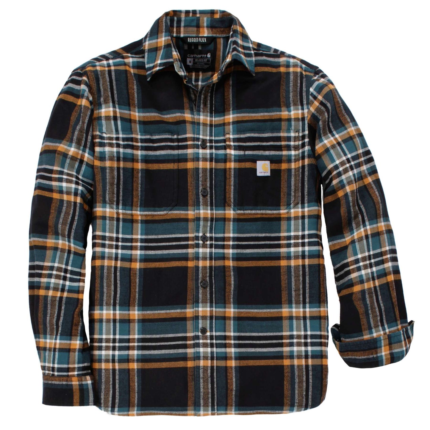 Carhartt Rugged Flex Midweight Flannel Long-Sleeve Plaid Shirt