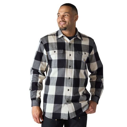 Carhartt Loose Fit Heavyweight Flannel Long-Sleeve Plaid Shirt