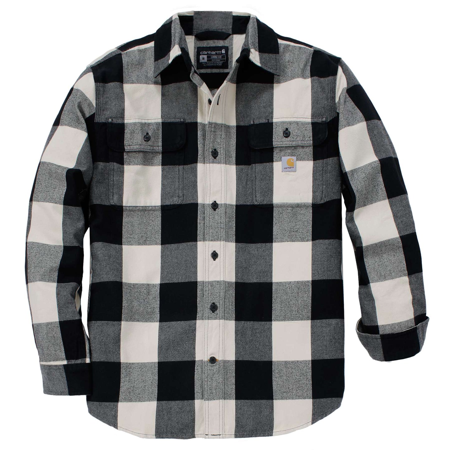 Carhartt Loose Fit Heavyweight Flannel Long-Sleeve Plaid Shirt