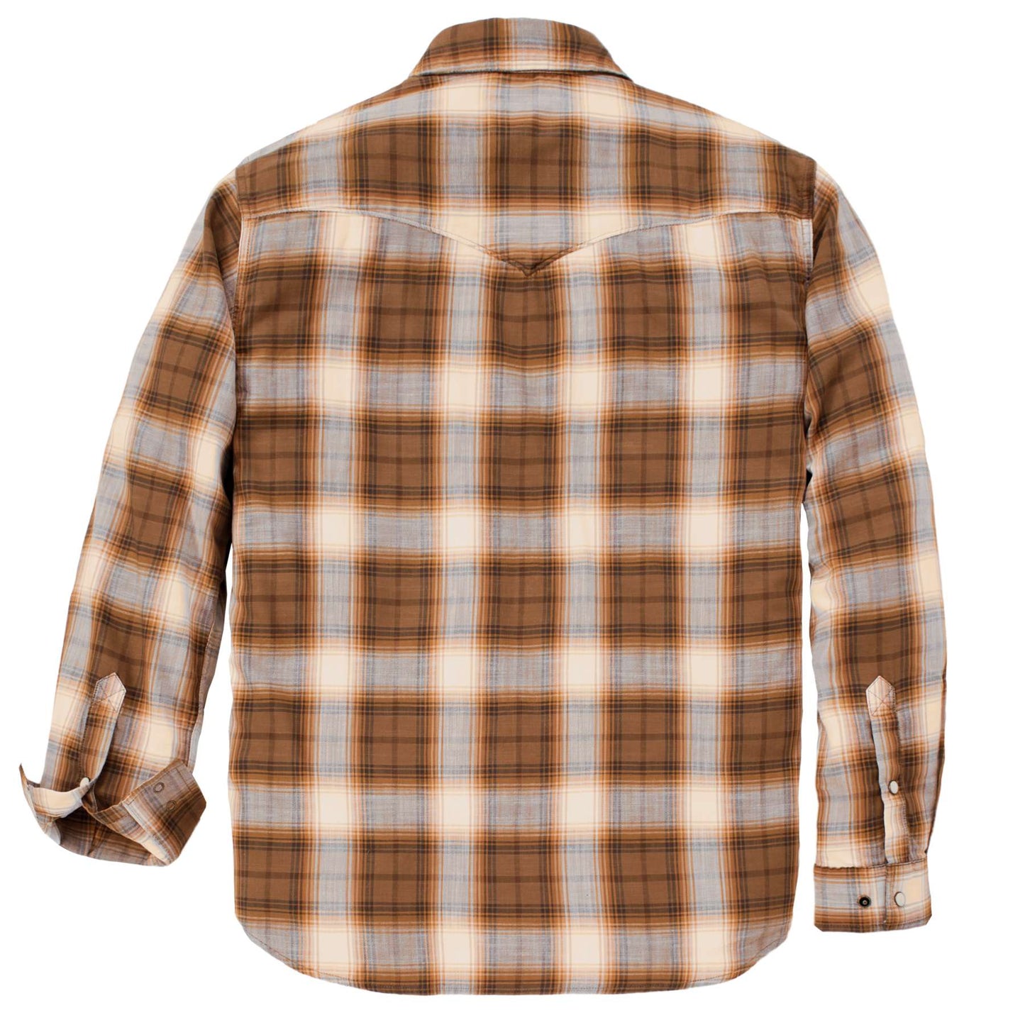 Carhartt Montana Rugged Flex Relaxed Fit Lightweight Long-Sleeve Snap-Front Plaid Shirt