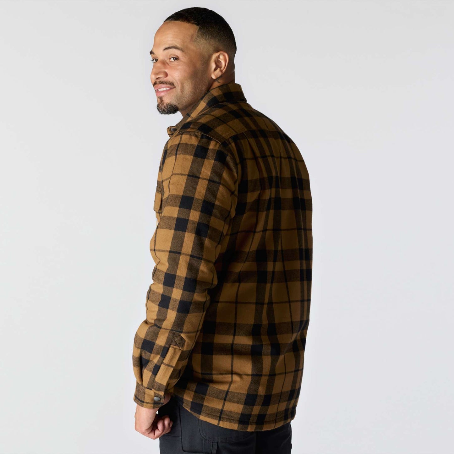 Carhartt Relaxed Fit Flannel Sherpa-Lined Shirt Jacket
