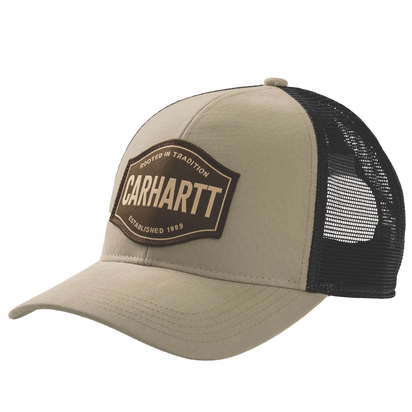 Carhartt Oakland Rooted in Traditions Cap in washed canvas featuring front logo patch and pre curved visor.