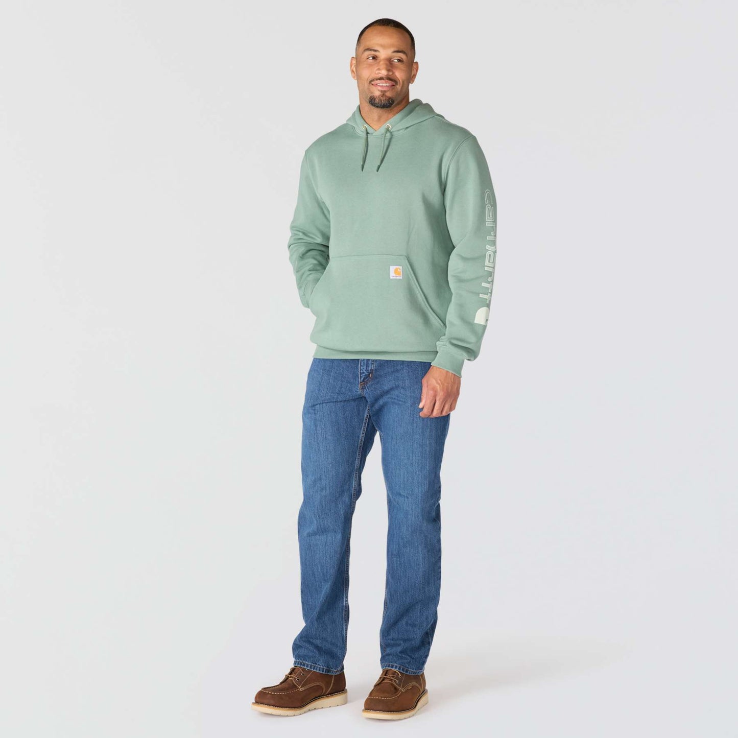 Carhartt Midweight Sleeve Logo Hooded Sweatshirt