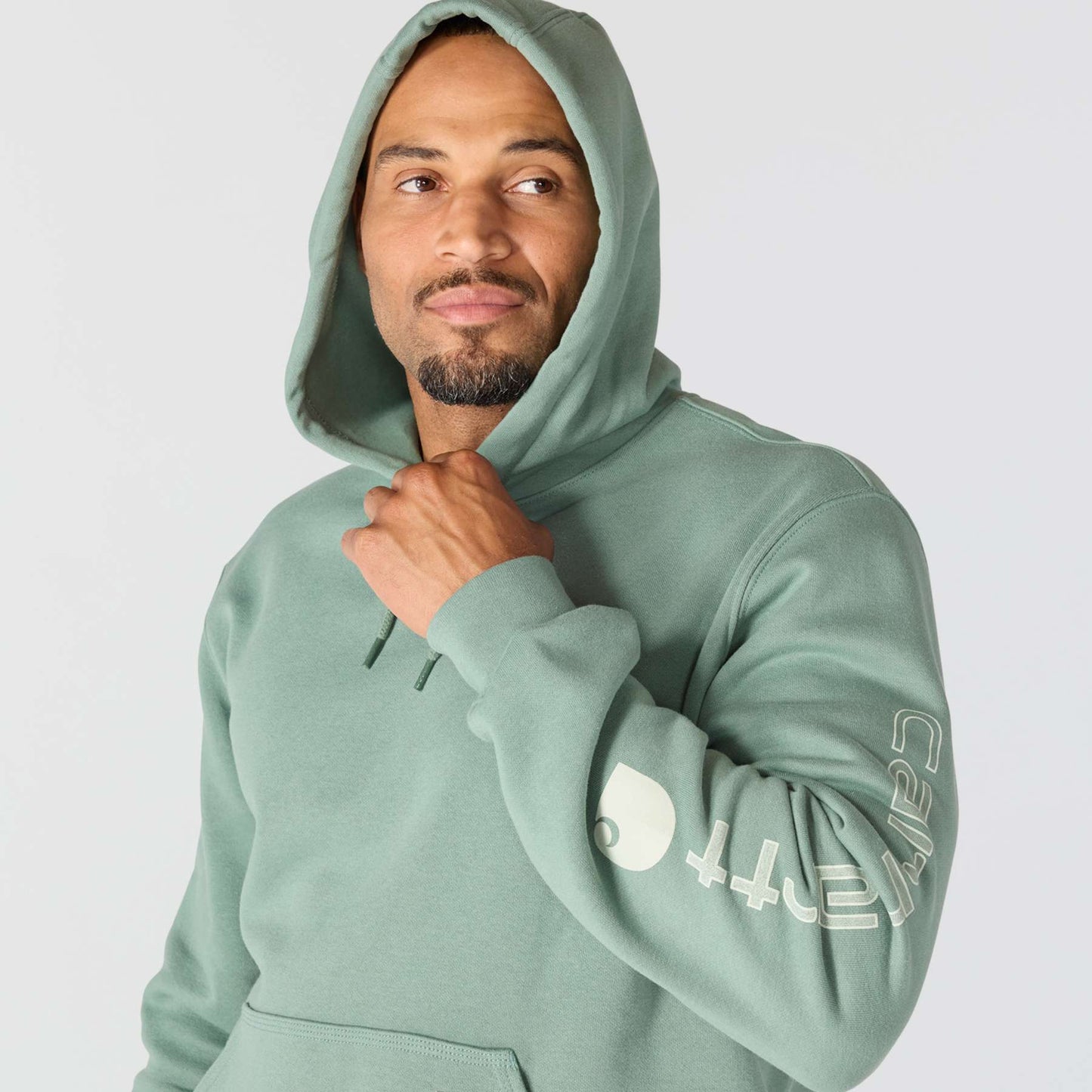 Carhartt Midweight Sleeve Logo Hooded Sweatshirt