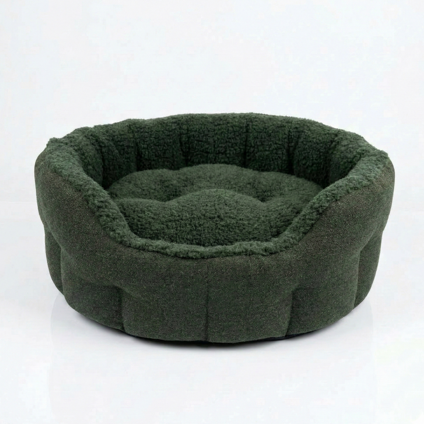 Earthbound Dog Bed Dark Green Tweed
