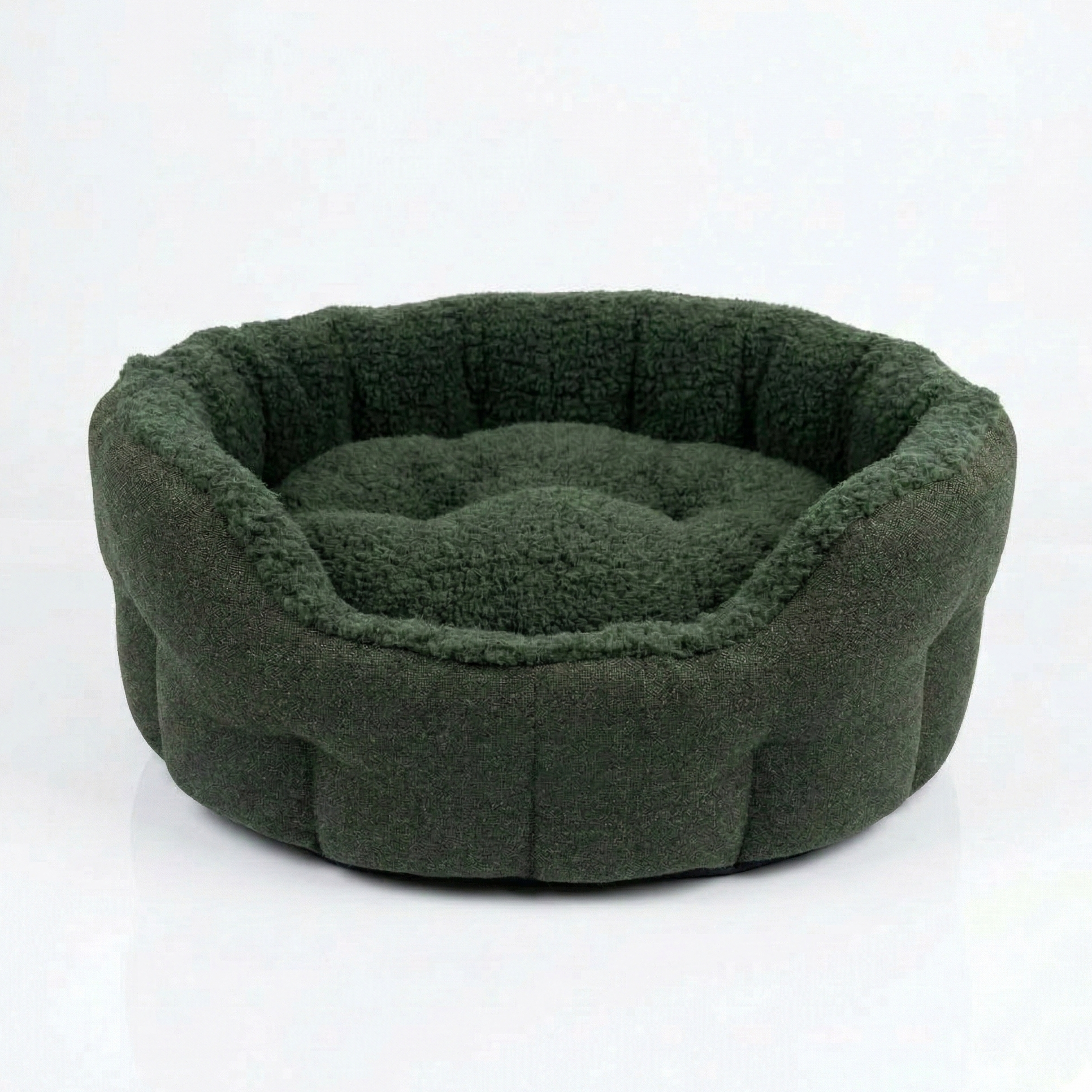 Earthbound Dog Bed Dark Green Tweed